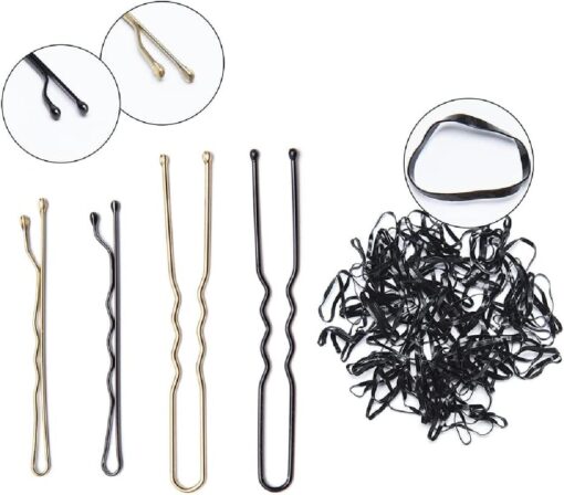 300 Pcs Hair Pins and Hair Bands Kit - Image 6