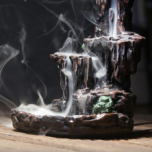 Waterfall Backflow Smoke Incense Holder with free100 cones - Image 8