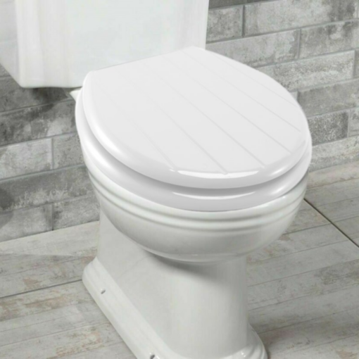 Wooden Toilet Seat with Lid - Image 9