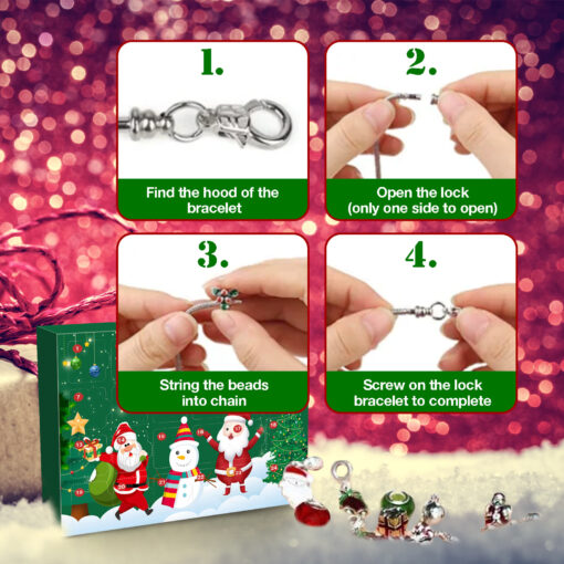 Fashion DIY Charm Bracelets Making Kit Advent Calendar - Image 5