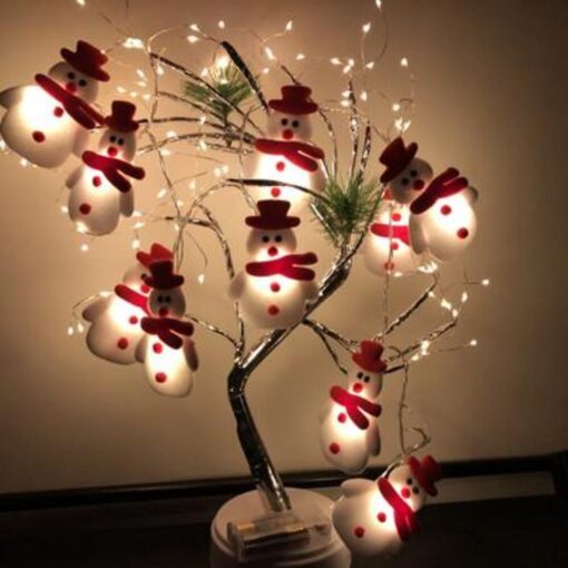 Snowman Christmas Tree LED String Lights -