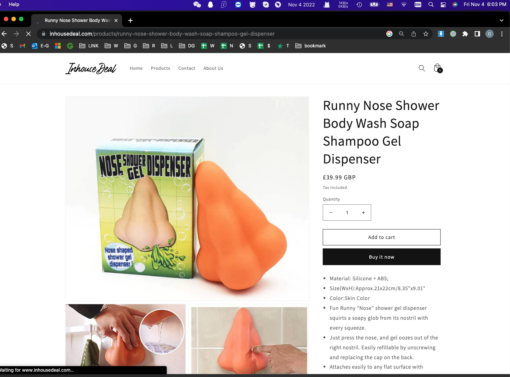 Running Nose Shower Body Wash Soap Gel Dispenser - Image 3