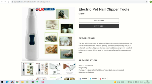 Electric Pet Nail Clipper Tools - Image 6