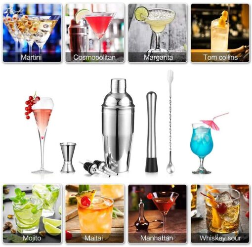 16 piece Bartender Kit Cocktail Shaker Set - Image 11