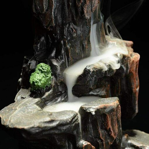 Waterfall Backflow Smoke Incense Holder with free100 cones - Image 2