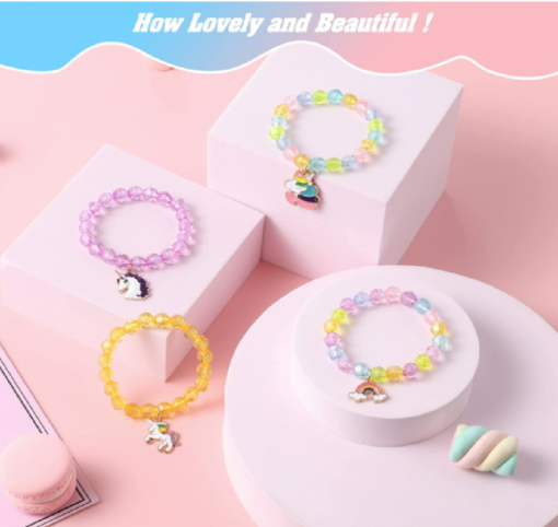 9 Pieces Colorful Unicorn Crystal Bracelet - Image 6