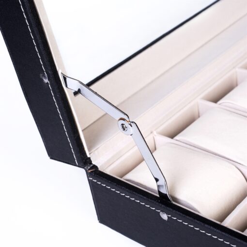 24 Compartments Top-level Opening Style PU Leather Watch Collection Box - Image 9