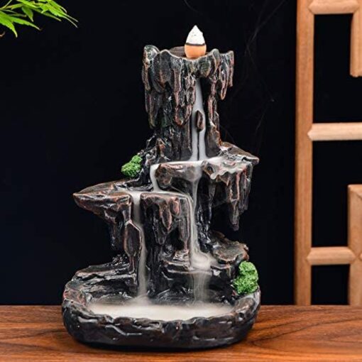 Waterfall Backflow Smoke Incense Holder with free100 cones