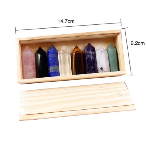 8 pcs Healing Crystal Wands Set - Image 2