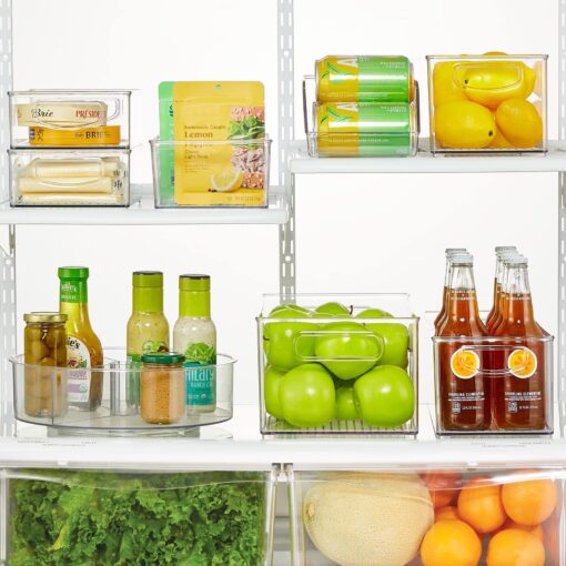 Plastic Divided Bin Storage Containers - Perfect for Fridge, Cabinet, Pantry, and Home Organization - Image 3