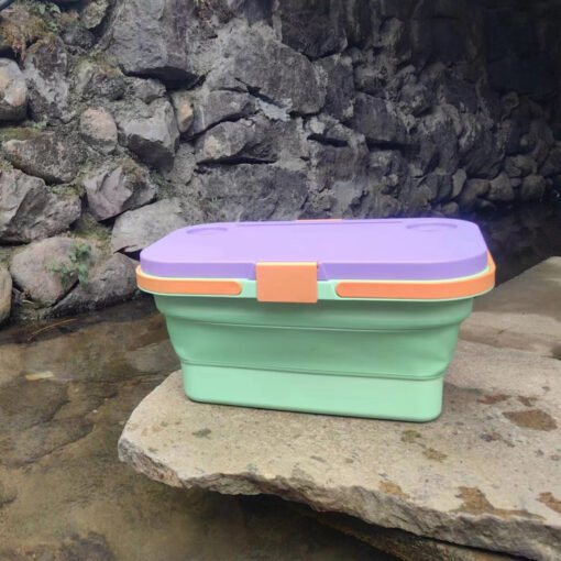 Foldable Picnic Basket with Lid - Image 7