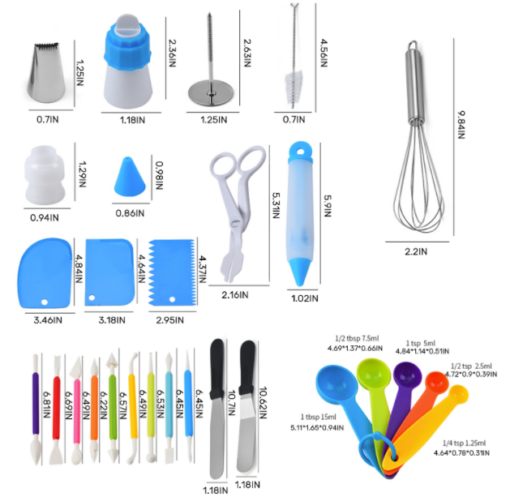 66 pcs Cake Decorating Tools Set - Image 4