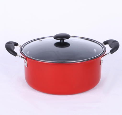 5PCS Red Cookware Set Nonstick Pots & Pans - Image 6