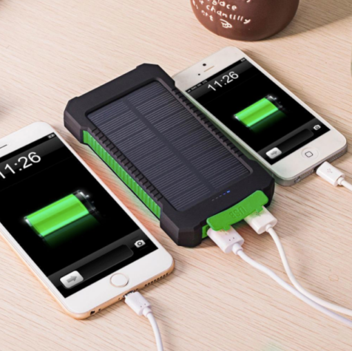 Solar Power Bank With Flashlight