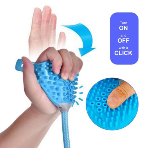 2 in 1 Pet Shower Sprayer Cleaning Brush - Image 3