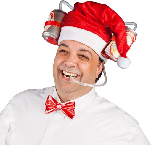 Santa's Holiday Drinking Hat