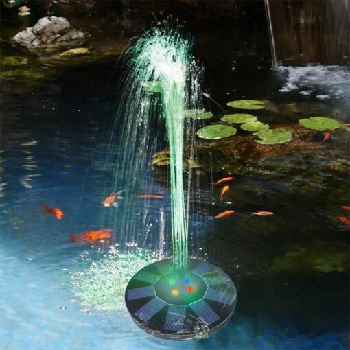 5V/1.4W  LED Floating Solar Panel Powered Garden Water Fountain - Image 4