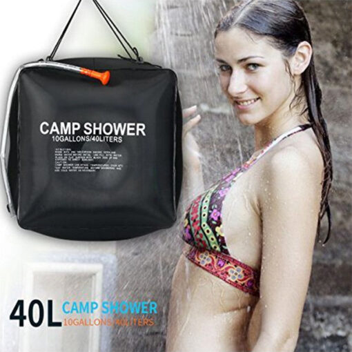 40 L Camping Shower Solar Shower Bag - Image 3