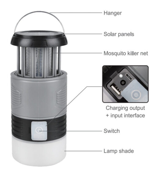 Mosquito USB Rechargeable Insect Killer Lantern - Image 4