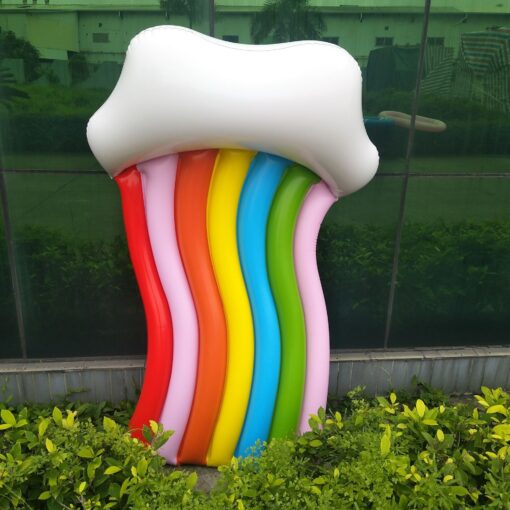 Giant Inflatable Rainbow Pool Float - Image 6