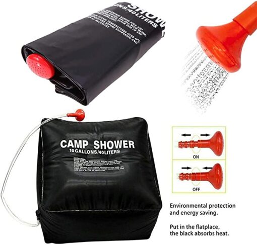 40 L Camping Shower Solar Shower Bag - Image 2