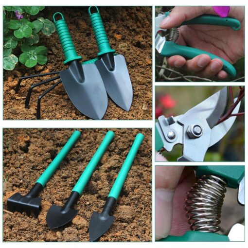 10pcs Garden Tool Kit Stainless Steel with Organizer Case - Image 7