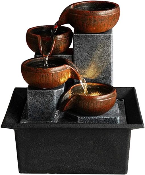 4-Tier Relaxation Tabletop Fountain