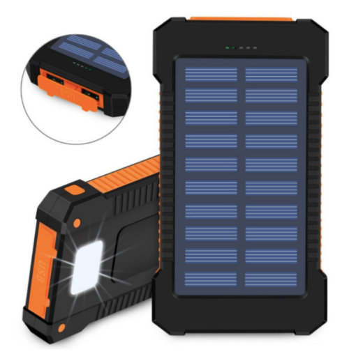 8000 mAh Solar Power Bank With Flashlight - Image 6