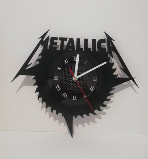 Metallica Inspired Record Clock