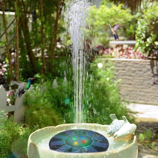 5V/1.4W  LED Floating Solar Panel Powered Garden Water Fountain - Image 6