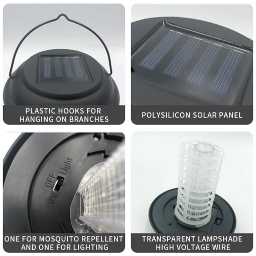 Outdoor Solar Mosquito Outdoor Pest Fly Killer Lamp - Image 5