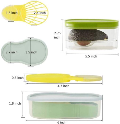 Avocado Slicer 6 In 1 Function Tool Storage Container Set - Image 5