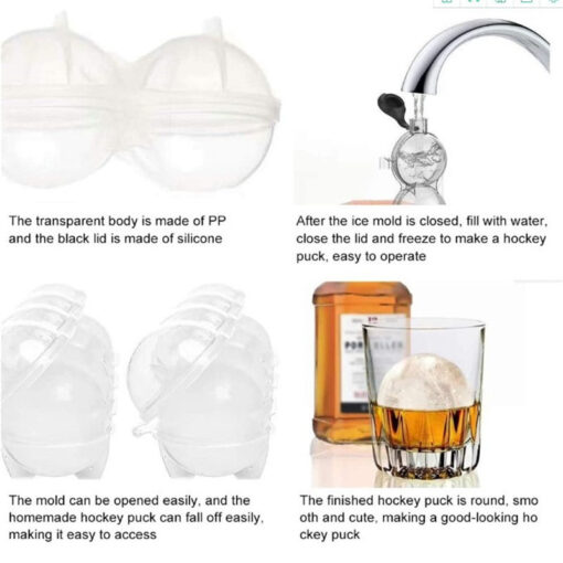 Portable Whiskey Ice Ball Maker Mold - Image 12