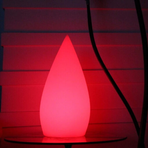 White Teardrop USB Rechargeable Table Lamps - Image 5