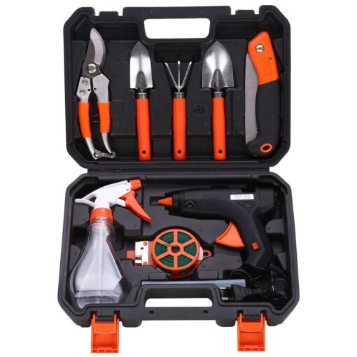 10pcs Durable Gardening Tool Combination Portable Toolbox