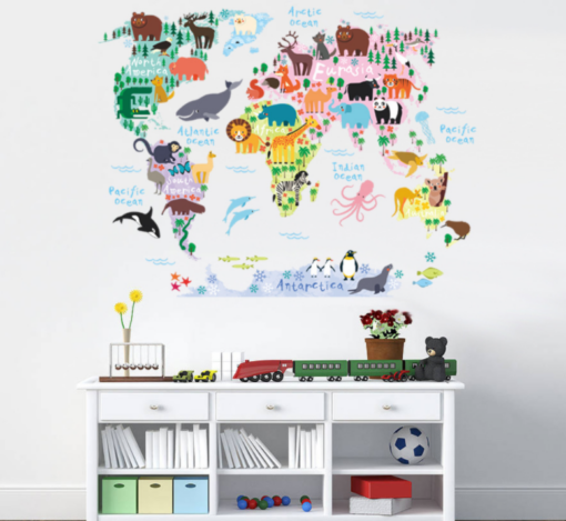 World Map Wall Sticker - Image 2