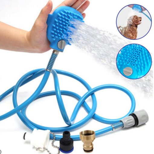 2 in 1 Pet Shower Sprayer Cleaning Brush - Image 2