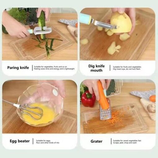 4 Pcs Stainless Steel Vegetable Peeler Bundle - Image 4