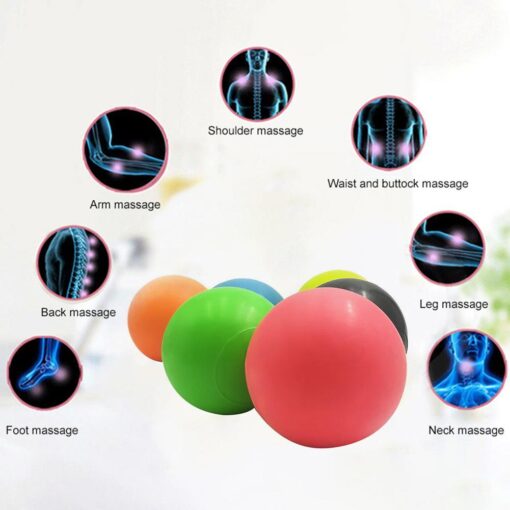 TPR Muscle Relaxation Fitness Yoga Massage Ball -  Trigger Point Stress Pain Relief - Image 7