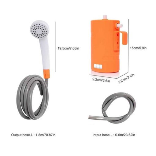 Portable Outdoor Shower Waterproof Camping Shower Pump - Image 5