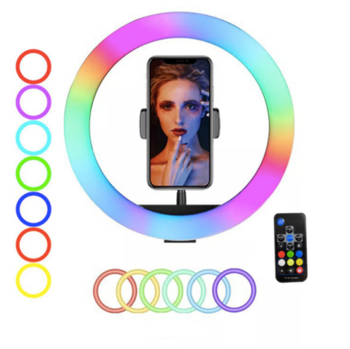 10 Inch LED Selfie Colorful GRB Ring Light - Image 3