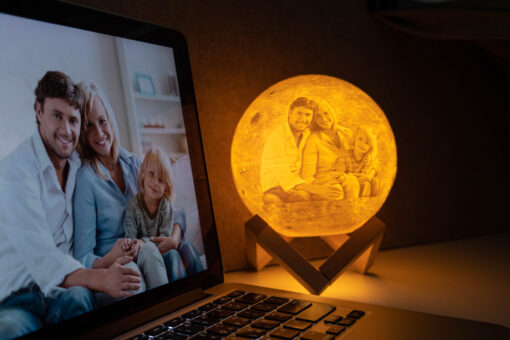 10cm 3D Moon Night  Lamp - Image 2