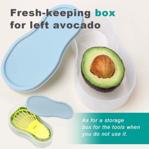 Avocado Slicer 6 In 1 Function Tool Storage Container Set - Image 3