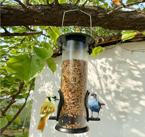 Wild Bird Feeder Hanging Garden Yard Outside Decoration Bird Food Distributor - Image 4