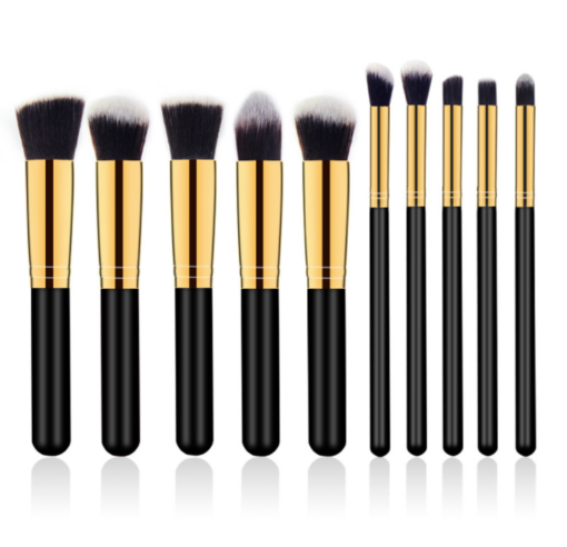 10 Makeup Brush Set