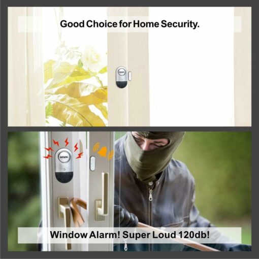 Super Loud Sound Sensor Mini Window Door Alarm Burglar - Image 6