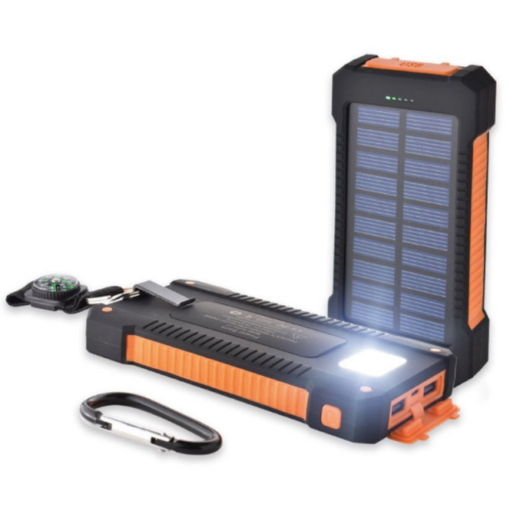 8000 mAh Solar Power Bank With Flashlight - Image 8