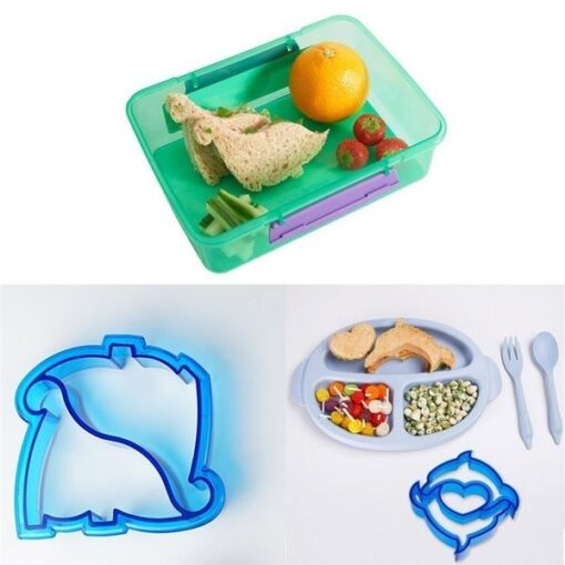 10 Shapes DIY Sandwich and Bread Crust Cutter Moulds for Kids No More Boring Lunch