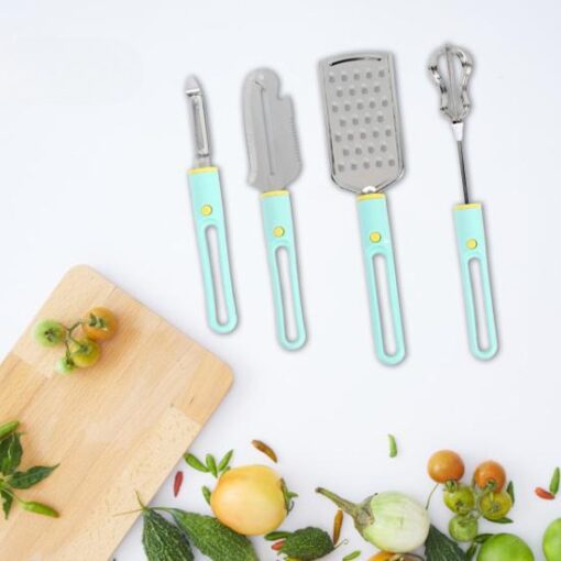 4 Pcs Stainless Steel Vegetable Peeler Bundle - Image 10