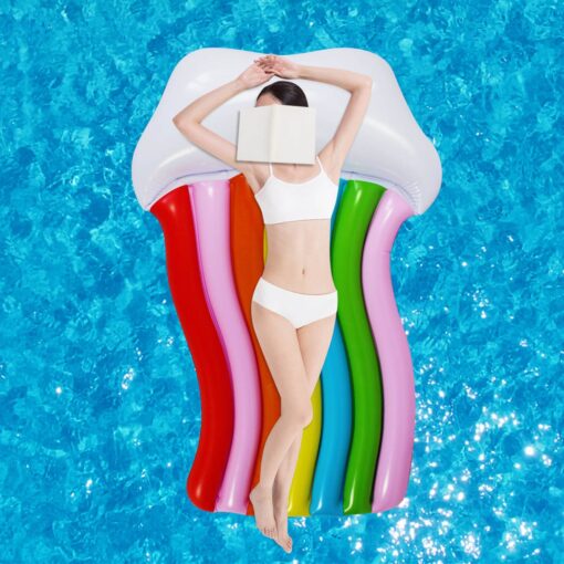 Giant Inflatable Rainbow Pool Float - Image 7